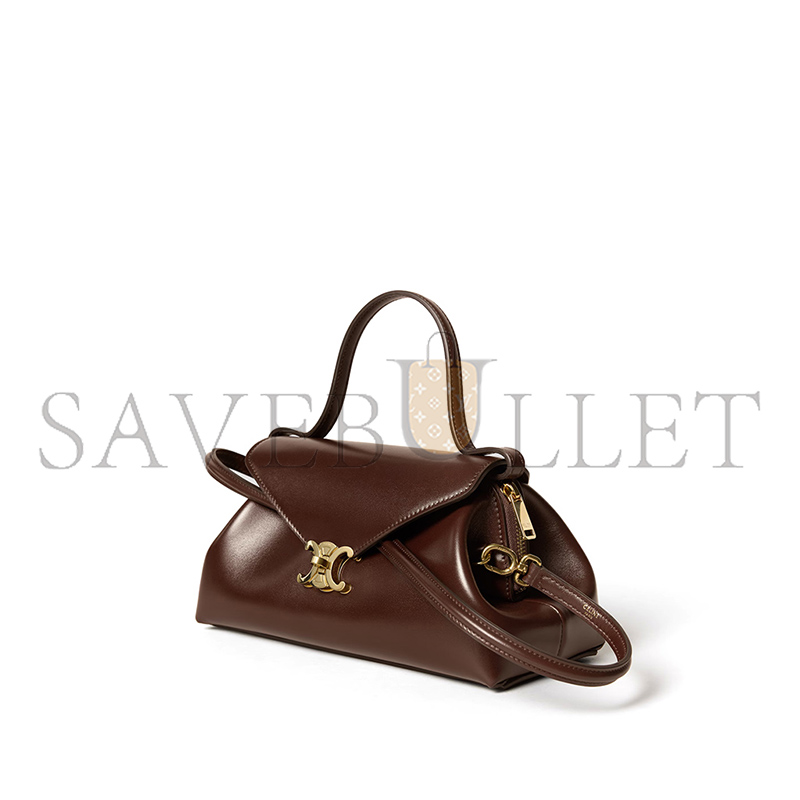 Ce1i*e SMALL FLAIR IN SHINY CALFSKIN L10BF5B53.18CH (24*12*9cm)